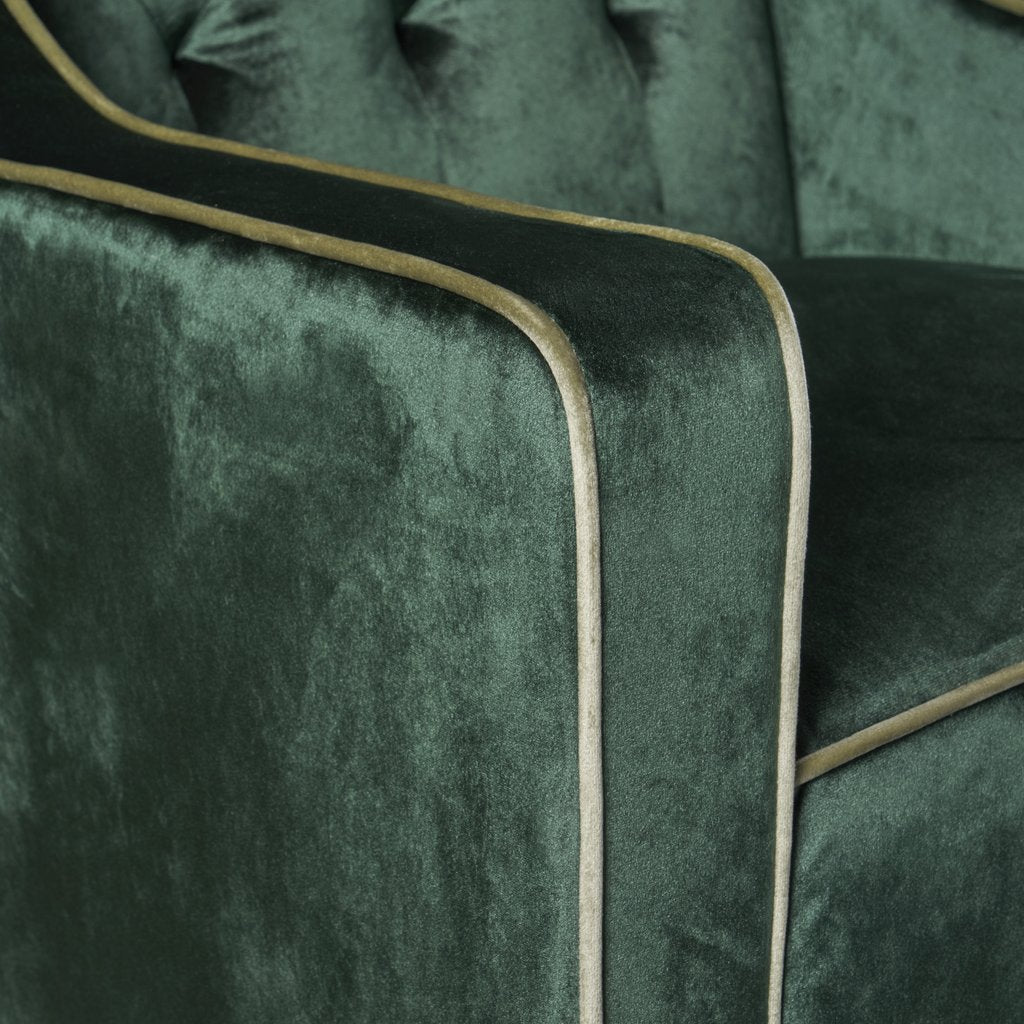 V1041-JSF-5034EMERALD-202507151110-02 Lara Two Tone Tufted Emerald New Velvet Club Armchair - Image 3
