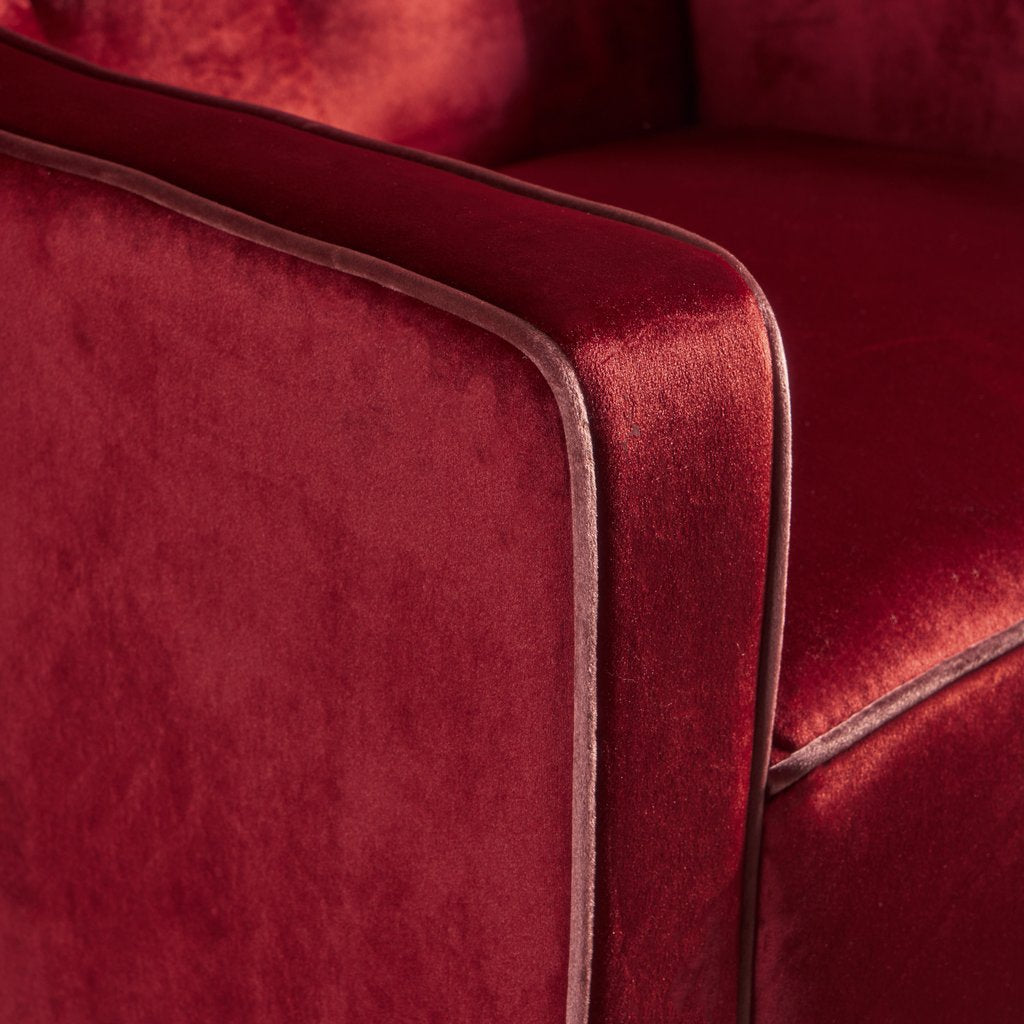 V1041-JSF-5034GARNET-202507151111-01 Lara Two Tone Tufted Garnet New Velvet Club Armchair - Image 2