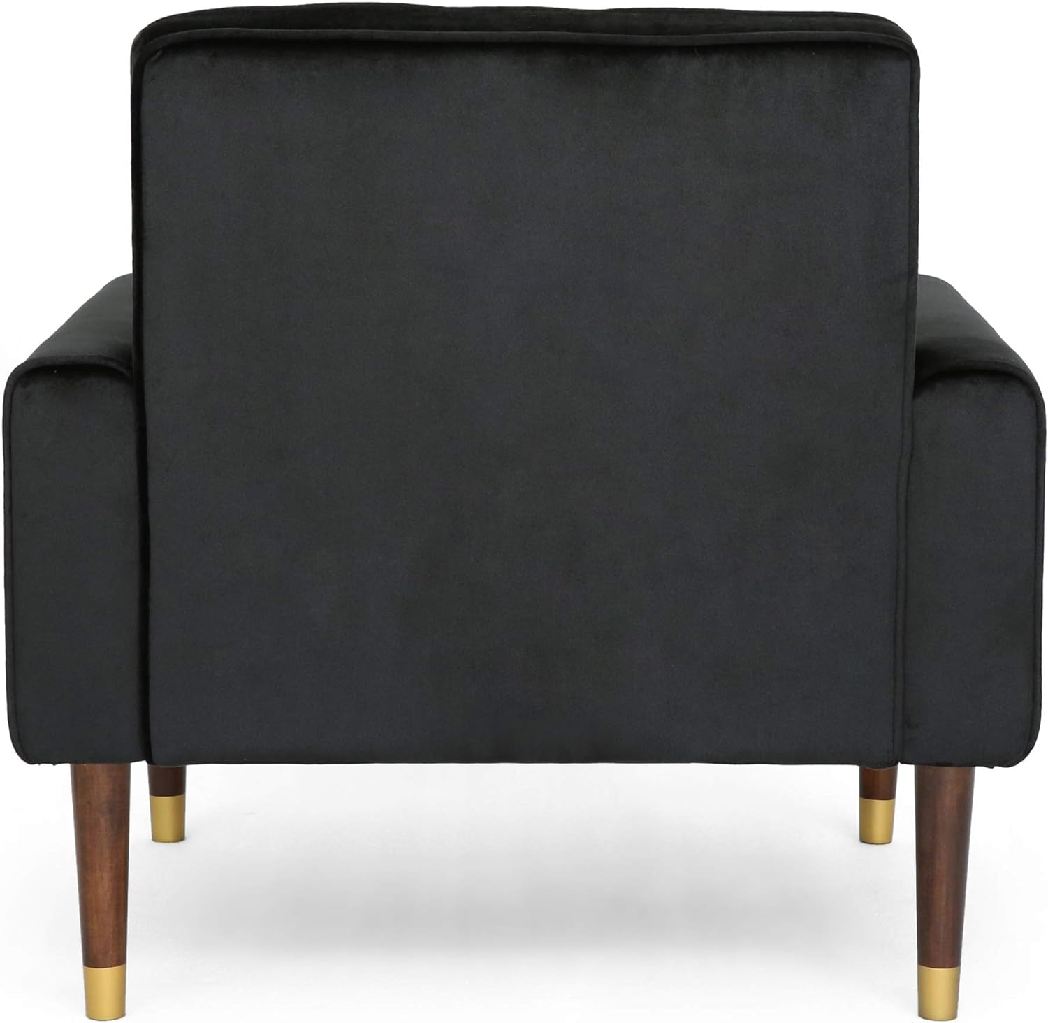 V1041-JSF-5108-1BLACK-202507151111-03 Lewisham Black Tufted Velvet Armchair - Image 4
