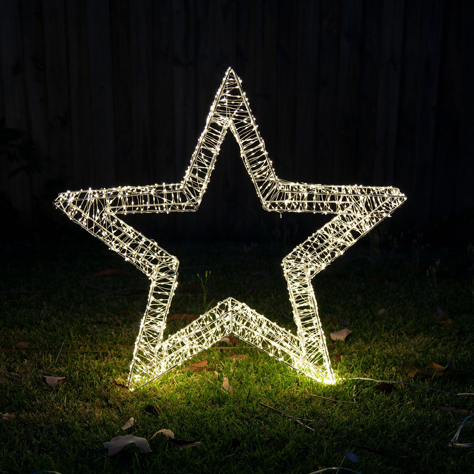 V1060-3DSTAR_L-202508141940-00 Samland 3D Frame Led Star Warm White for Christmas Decoration - 3DStar_L - Image 1