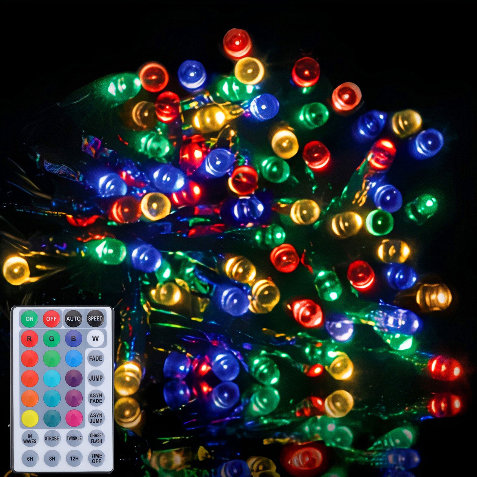 V1060-LEDRC300-202508141930-00 Samland 30m 300 Led Dynamic Colour Changing Christmas Fairy Light With Remote Control - Image 1