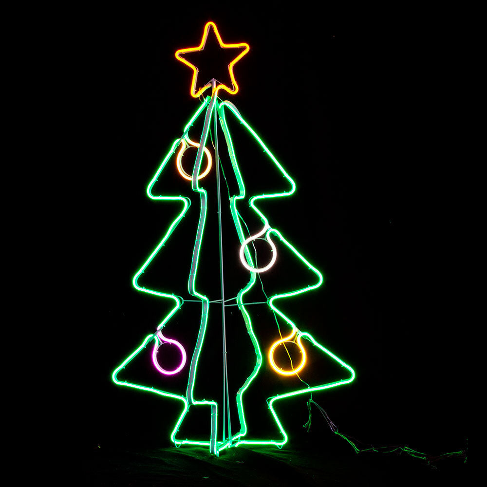 V1060-NEON3DTREE-202508141955-00 Samland Neon Light 3D Christmas Tree - Image 1