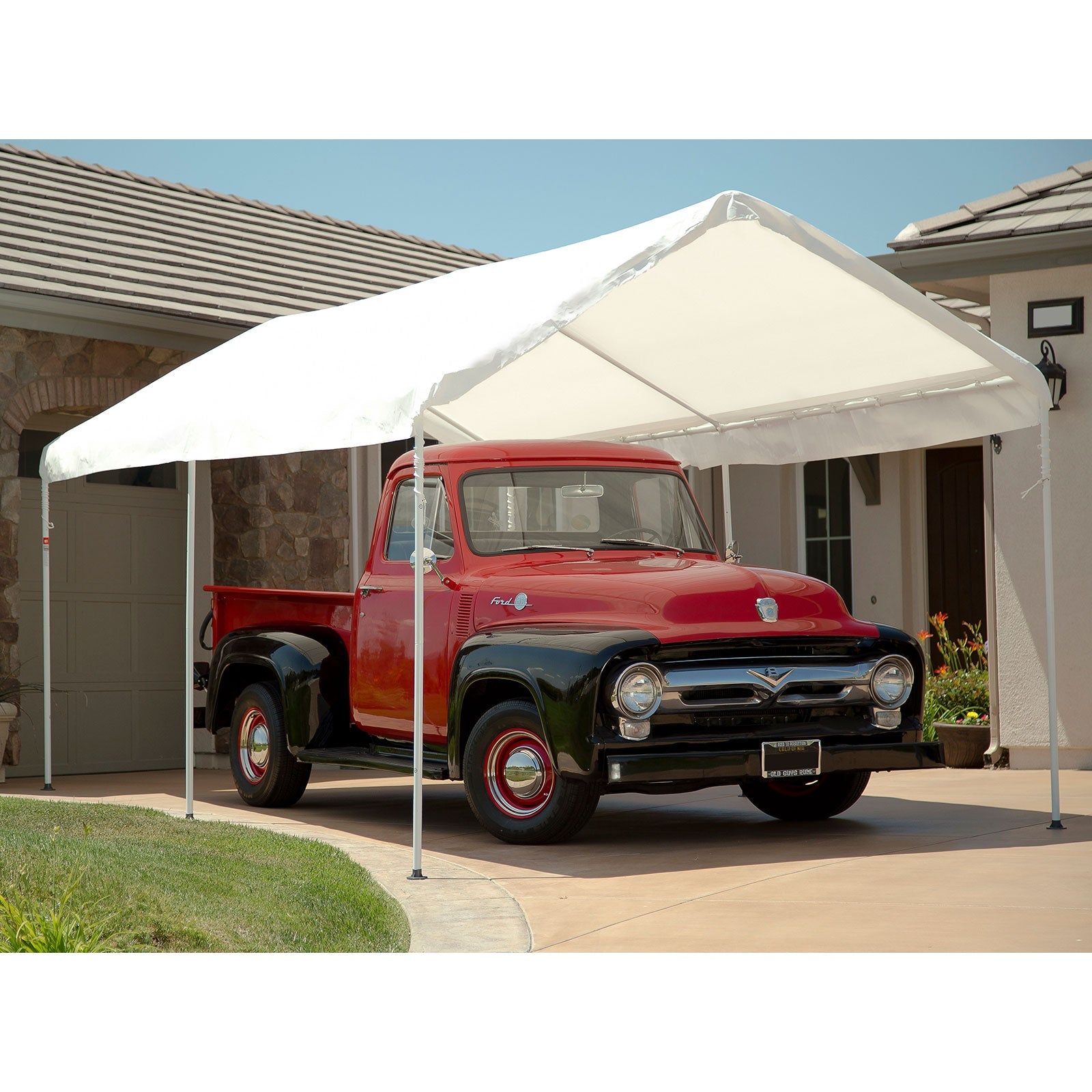V1060-PGS1107-202508141921-01 Samland Portable Carport Garage Shelter Canopy 10x20FT - Image 2