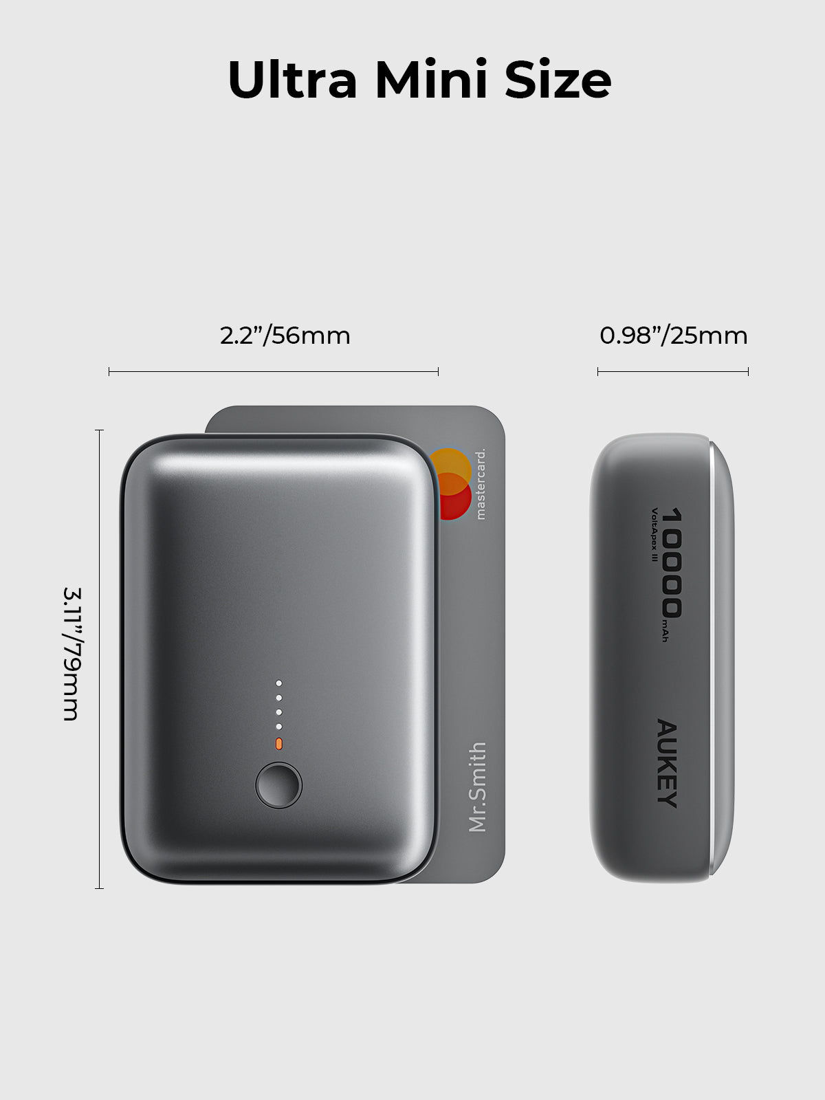 V1089-LLTSAUN1053030-202509030916-01 AUKEY Spark Mini 10000 Compact Fast Charging Power Bank (PB-Y55) - Image 2