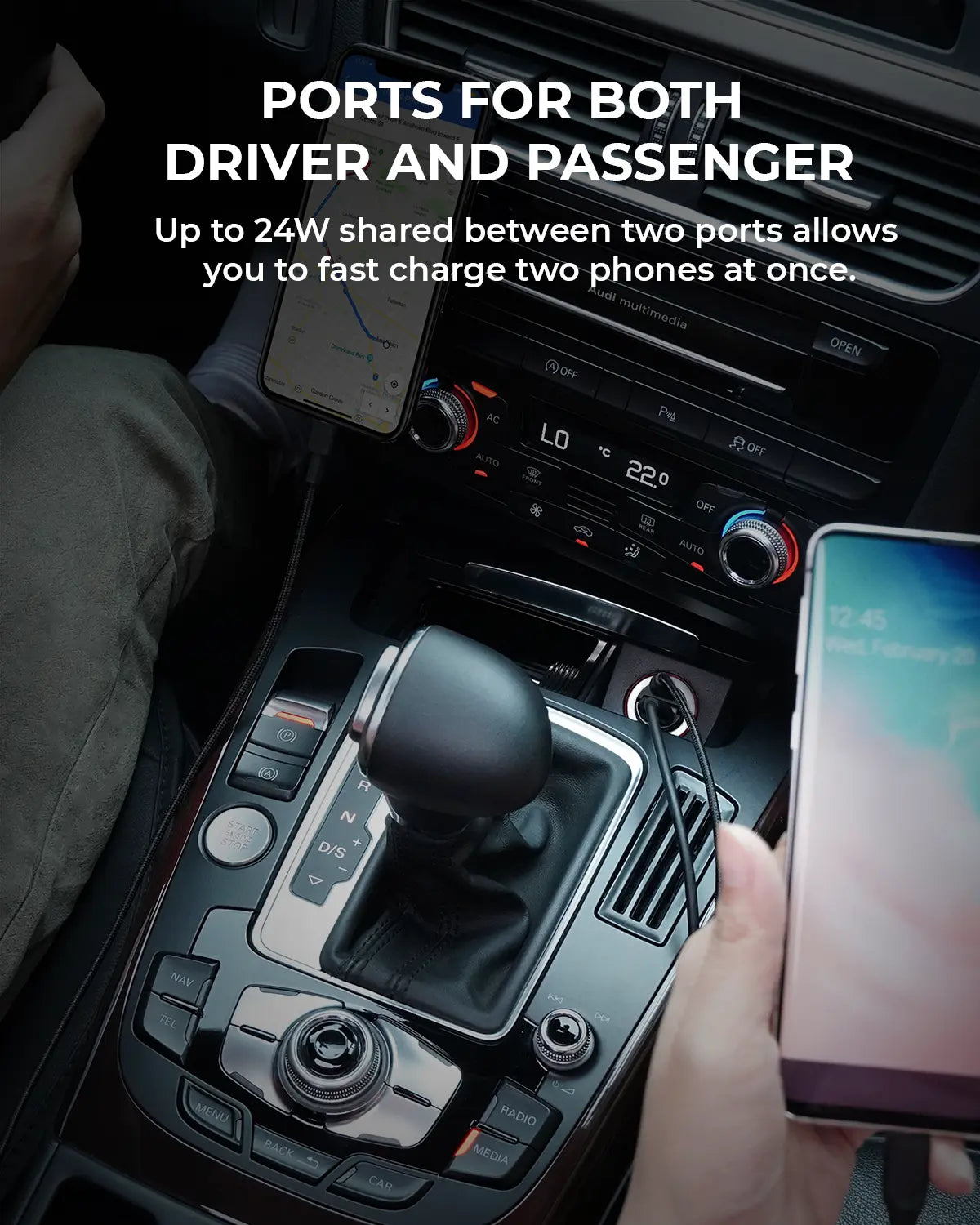 V1089-LLTSN1017990-202509030926-01 Aukey Enduro Nano AC 30W 2-Port Car Charger (CC-A3) - Image 2