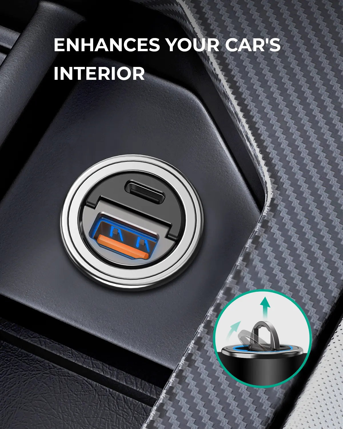 V1089-LLTSN1017990-202509030926-03 Aukey Enduro Nano AC 30W 2-Port Car Charger (CC-A3) - Image 4