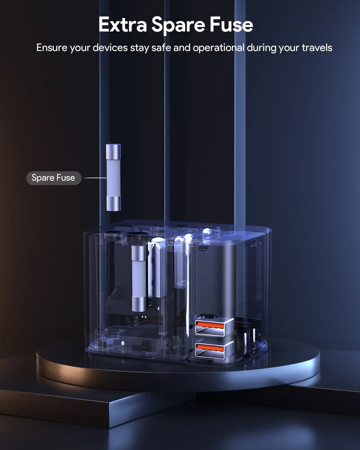 V1089-LLTSN1049852-202509030922-05 Aukey Travel Mate 35W GaN Universal Adapter with USB ports (PA-TA07A) - Image 6
