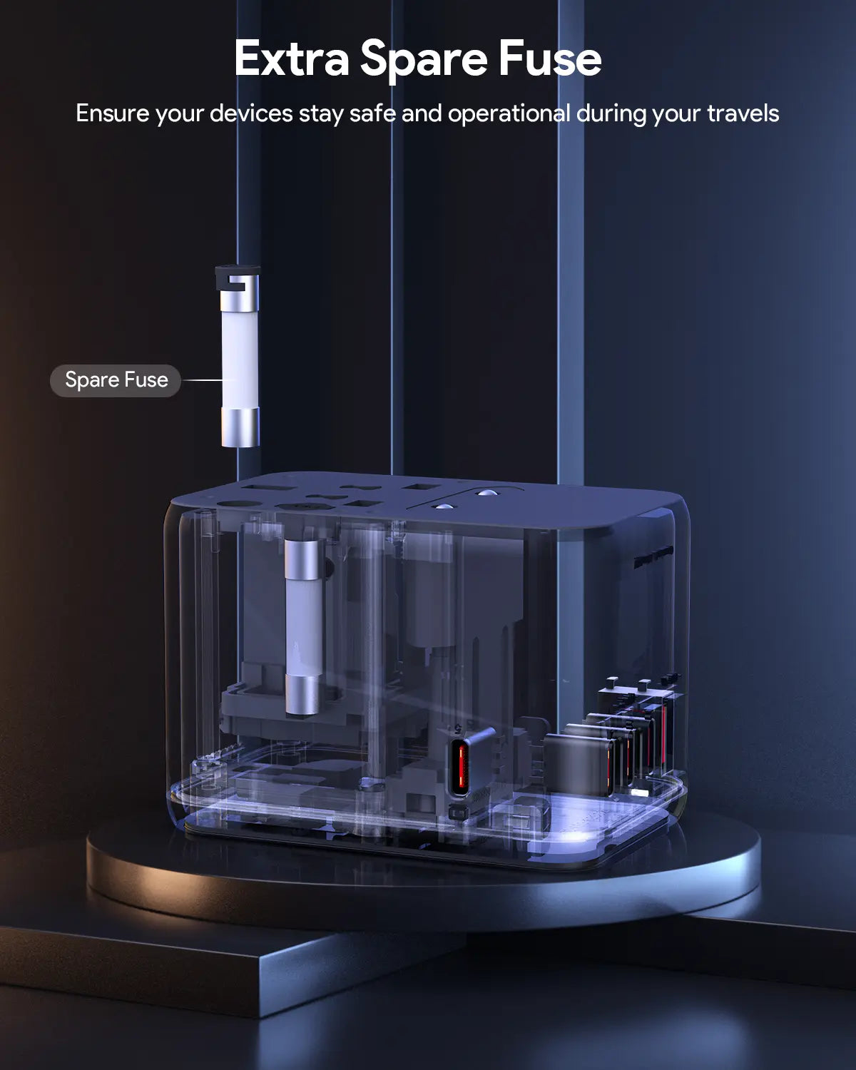 V1089-LLTSN1049853-202509030922-08 Aukey Travel Mate 65W GaN Universal Adapter with USB ports (PA-TA08A) - Image 9