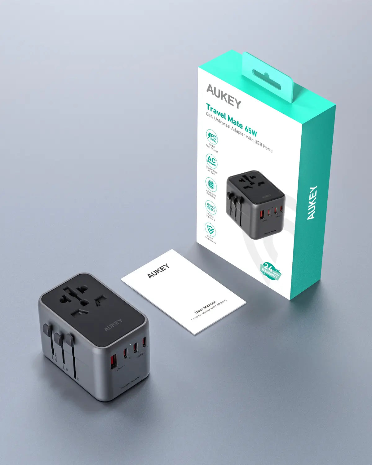 V1089-LLTSN1049853-202509030922-09 Aukey Travel Mate 65W GaN Universal Adapter with USB ports (PA-TA08A) - Image 10