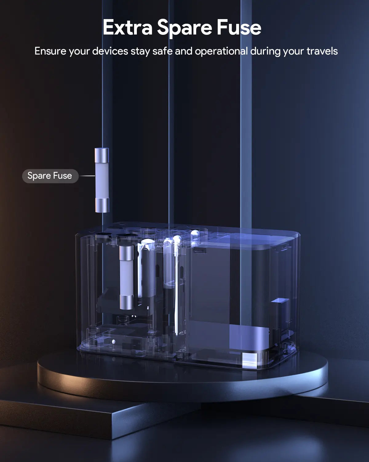 V1089-LLTSN1049854-202509030922-05 Aukey Travel Mate 100W GaN Universal Adapter with USB ports (PA-TA09A) - Image 6