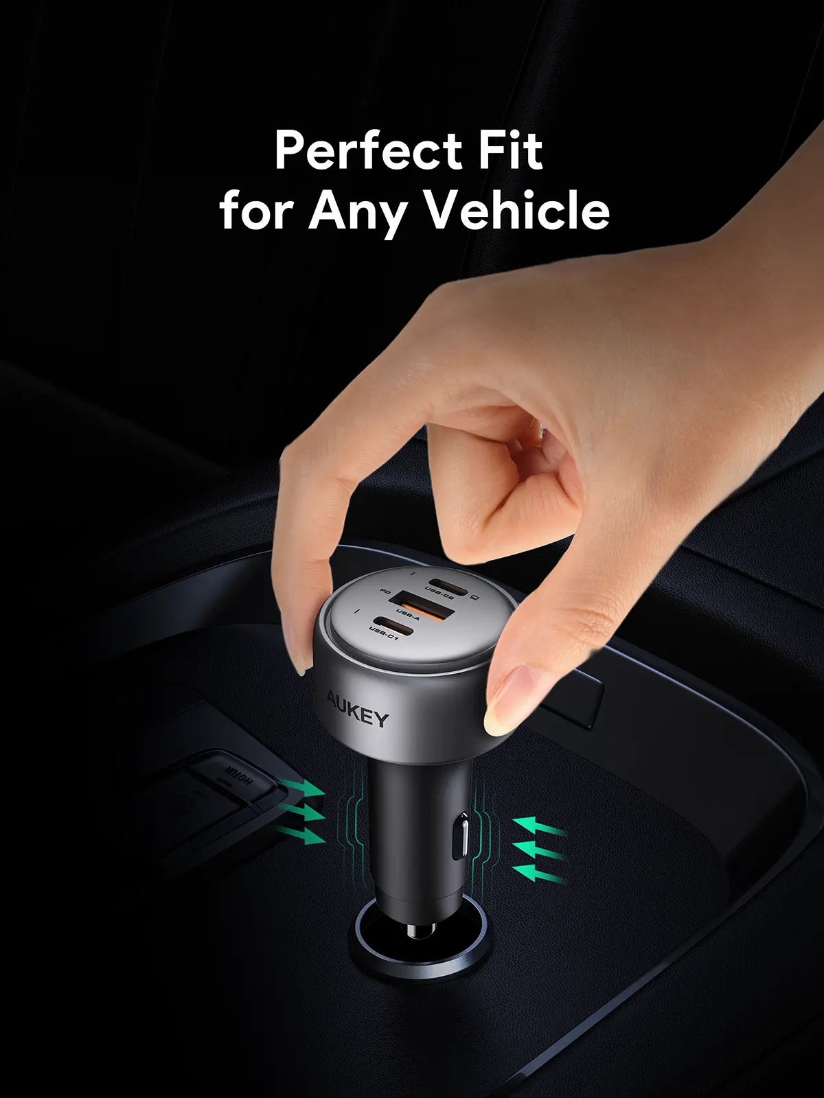 V1089-LLTSN1053989-202509030915-04 Aukey Pathfinder Mix 3 66W Fast Charging Car Charger (CC-P1) - Image 5