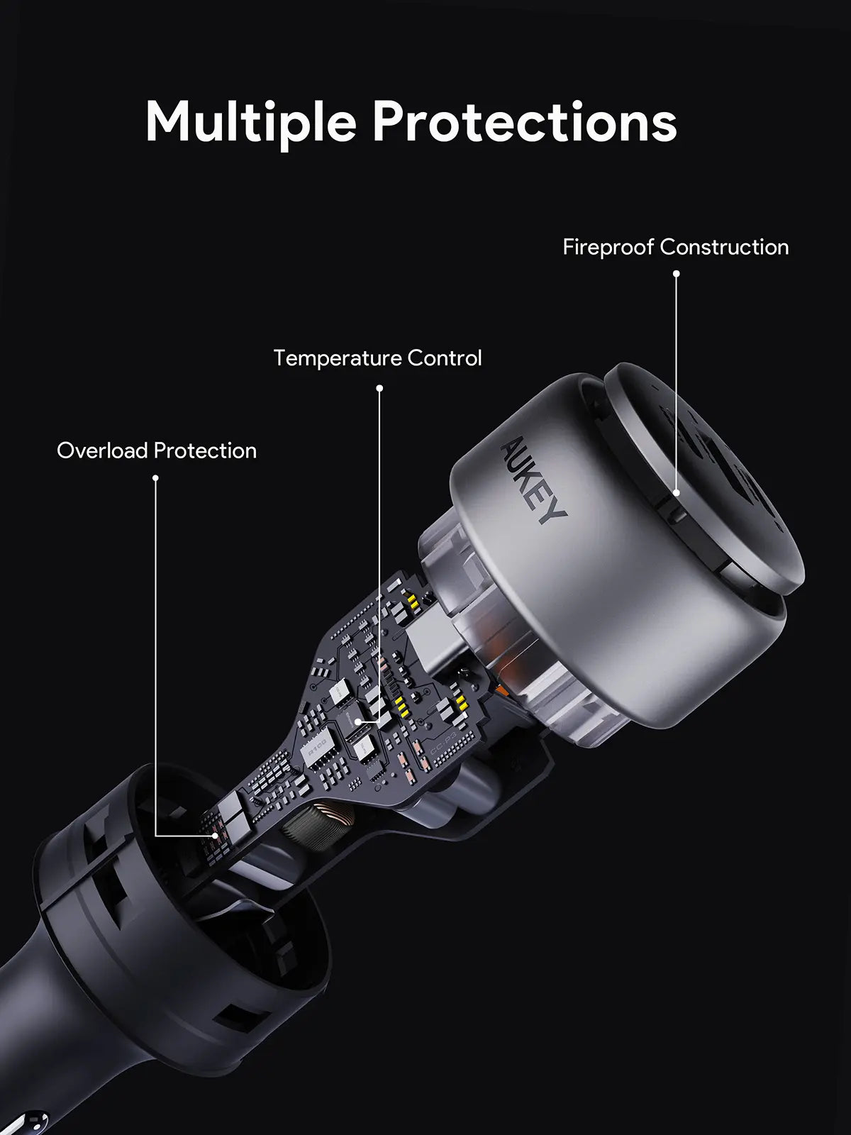 V1089-LLTSN1053989-202509030915-05 Aukey Pathfinder Mix 3 66W Fast Charging Car Charger (CC-P1) - Image 6