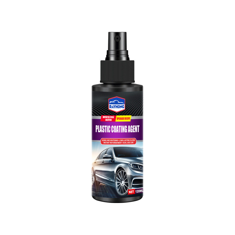 V1091-RQCSLDMJ813RX01-120ML-202508221844-00 Rayhong Automotive Plastic Coating Agent, Automotive Leather Seat and Dashboard Dustproof Renovation, Polishing and Maintenance Agent - Image 1