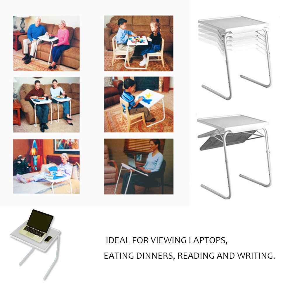 V178-66704-202508050930-01 Adjustable Foldable Laptop Table Tray Steel MDF - Image 2