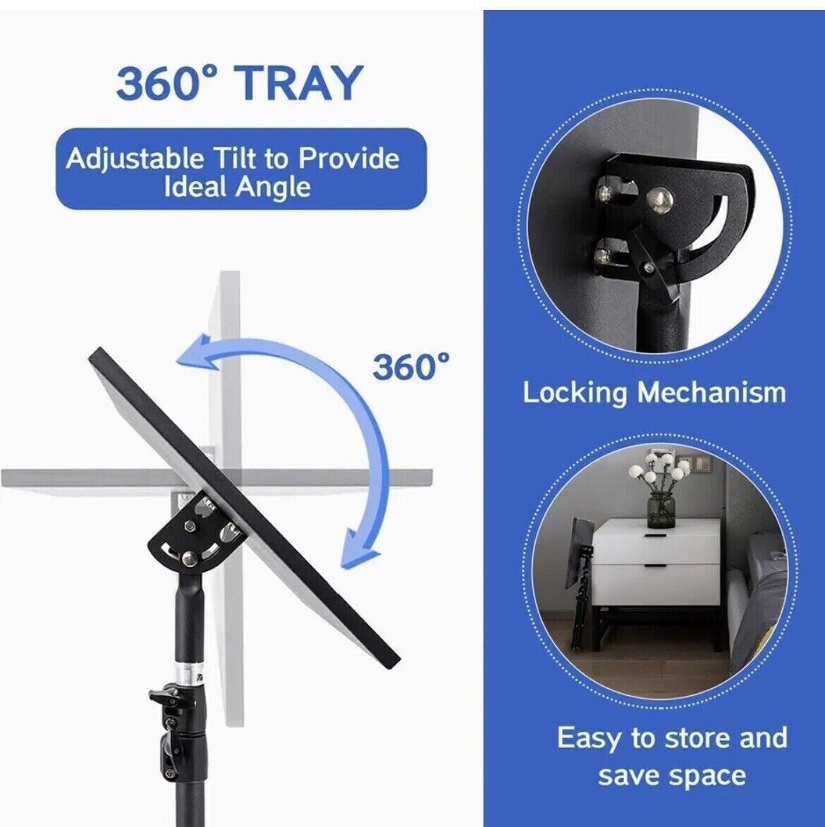 V178-66707-202508050935-02 Adjustable Tripod Stand for Projector & Laptop 22-55 Portable - Image 3