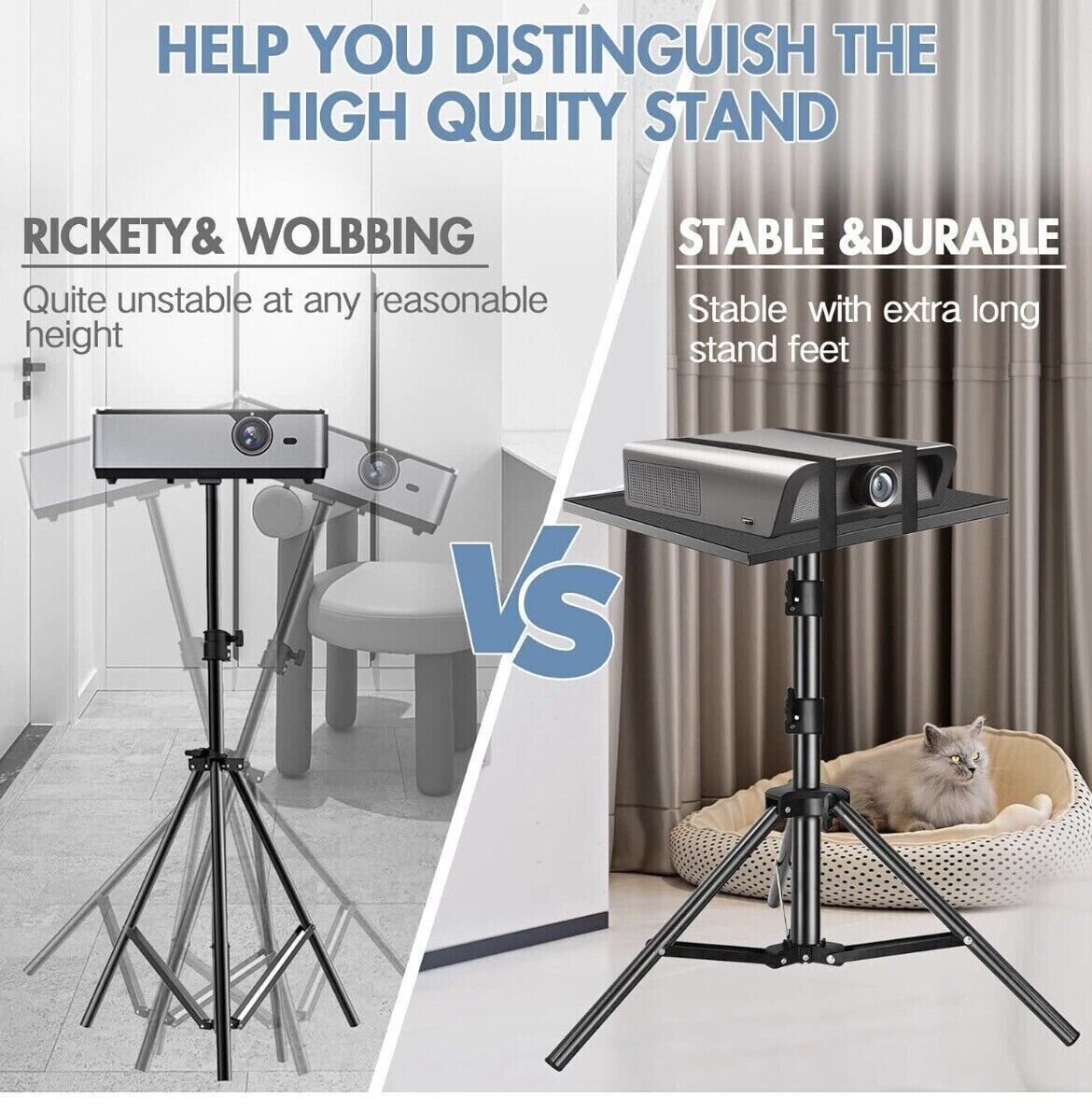 V178-66707-202508050935-08 Adjustable Tripod Stand for Projector & Laptop 22-55 Portable - Image 9