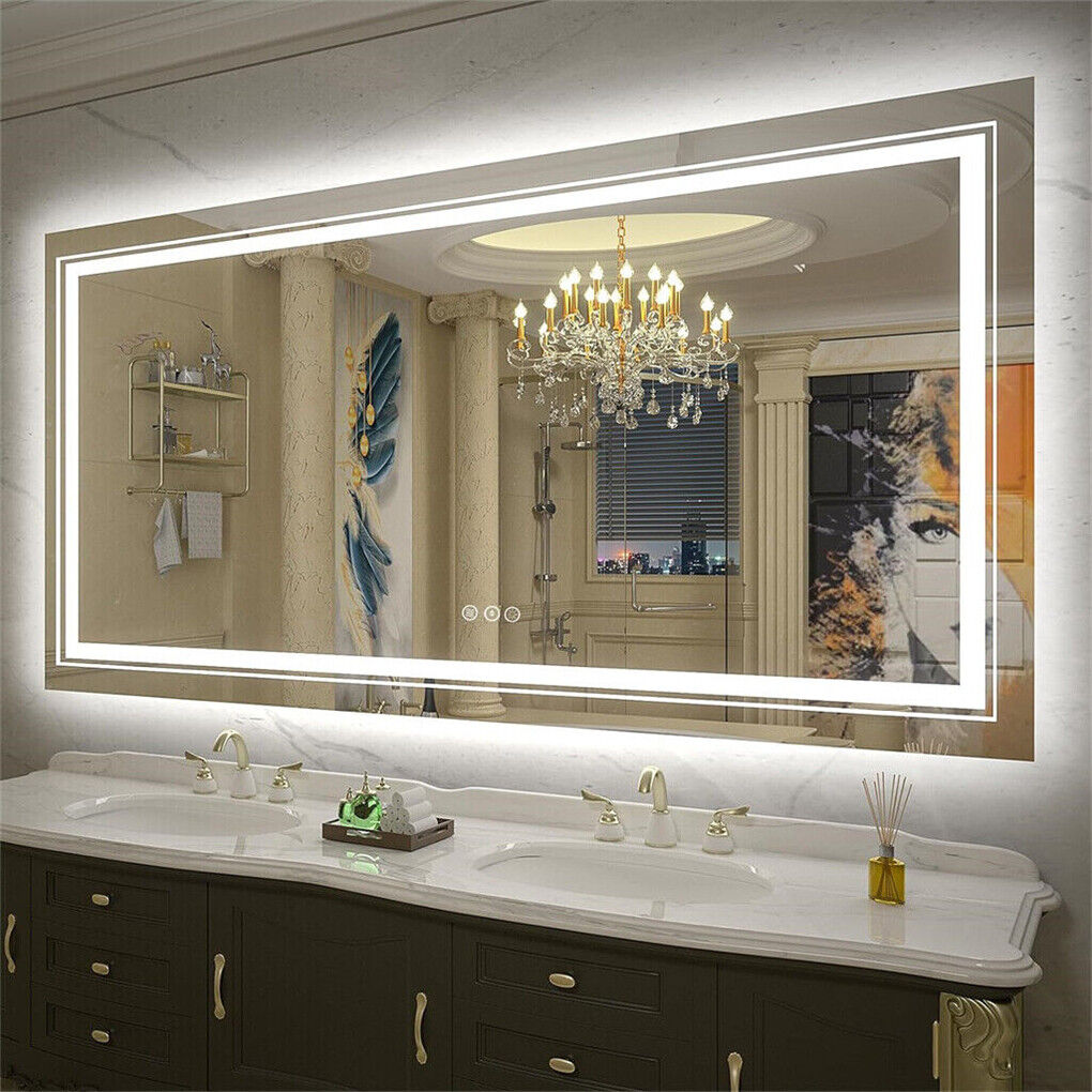 V178-66719-202508050940-00 1200x800mm LED Bathroom Mirror Anti-fog Illuminated - Image 1
