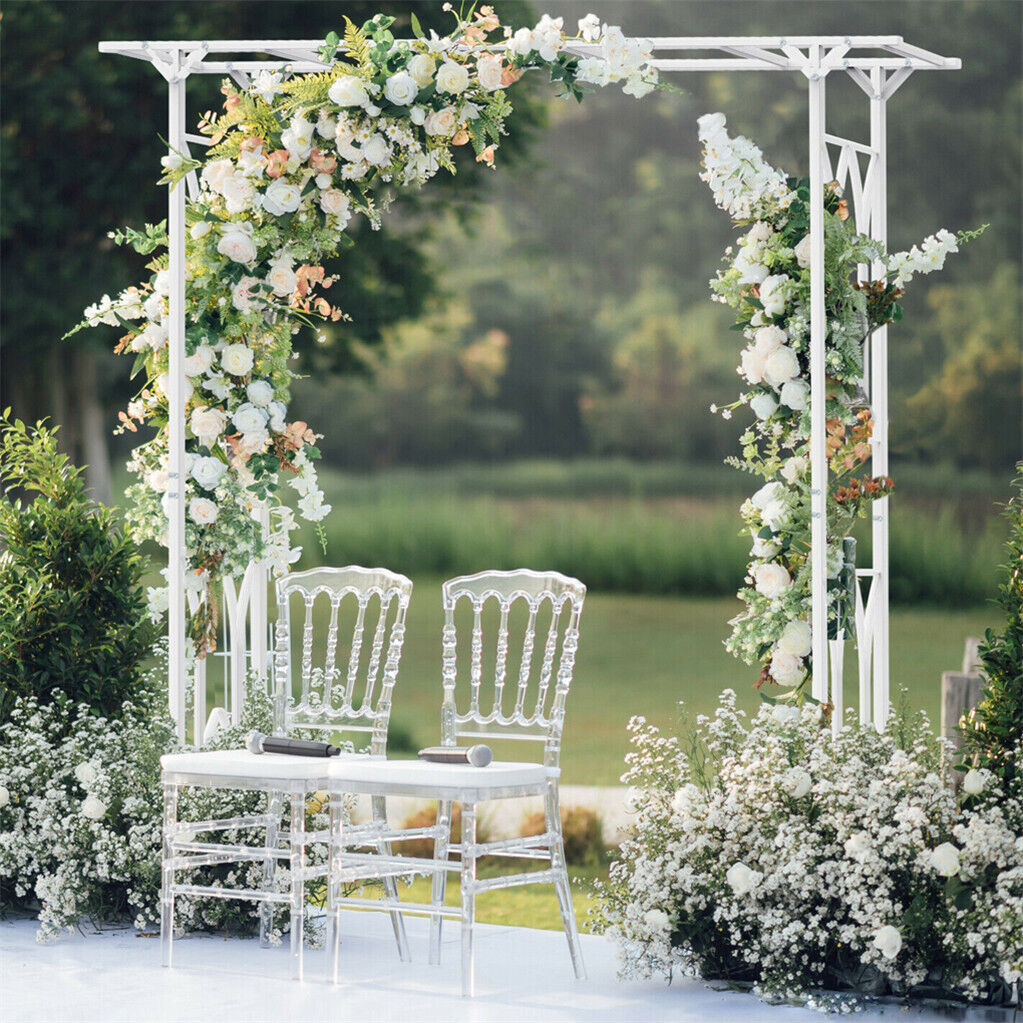 V178-66753-202508051005-01 Stereoscopic Metal Garden Arch Arbor Wedding Pergola Trellis - Image 2