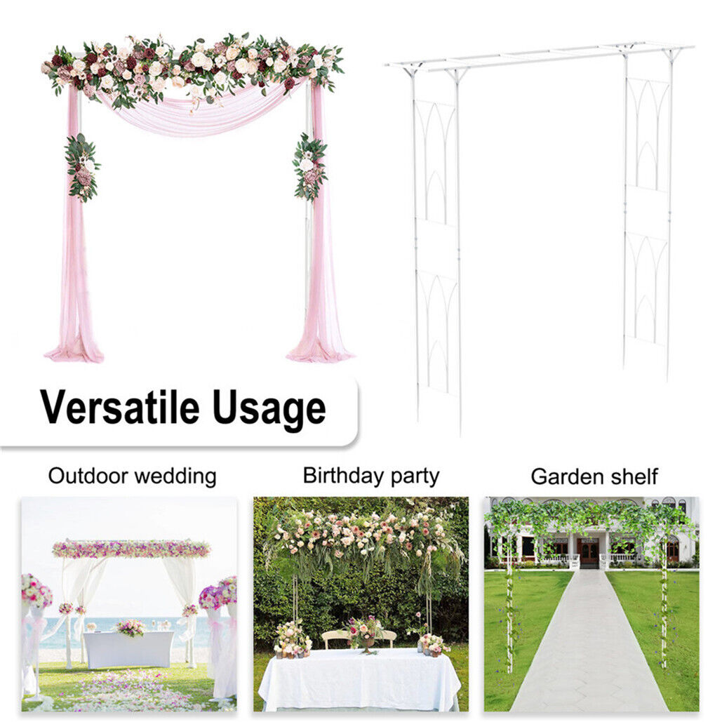 V178-66753-202508051005-06 Stereoscopic Metal Garden Arch Arbor Wedding Pergola Trellis - Image 7