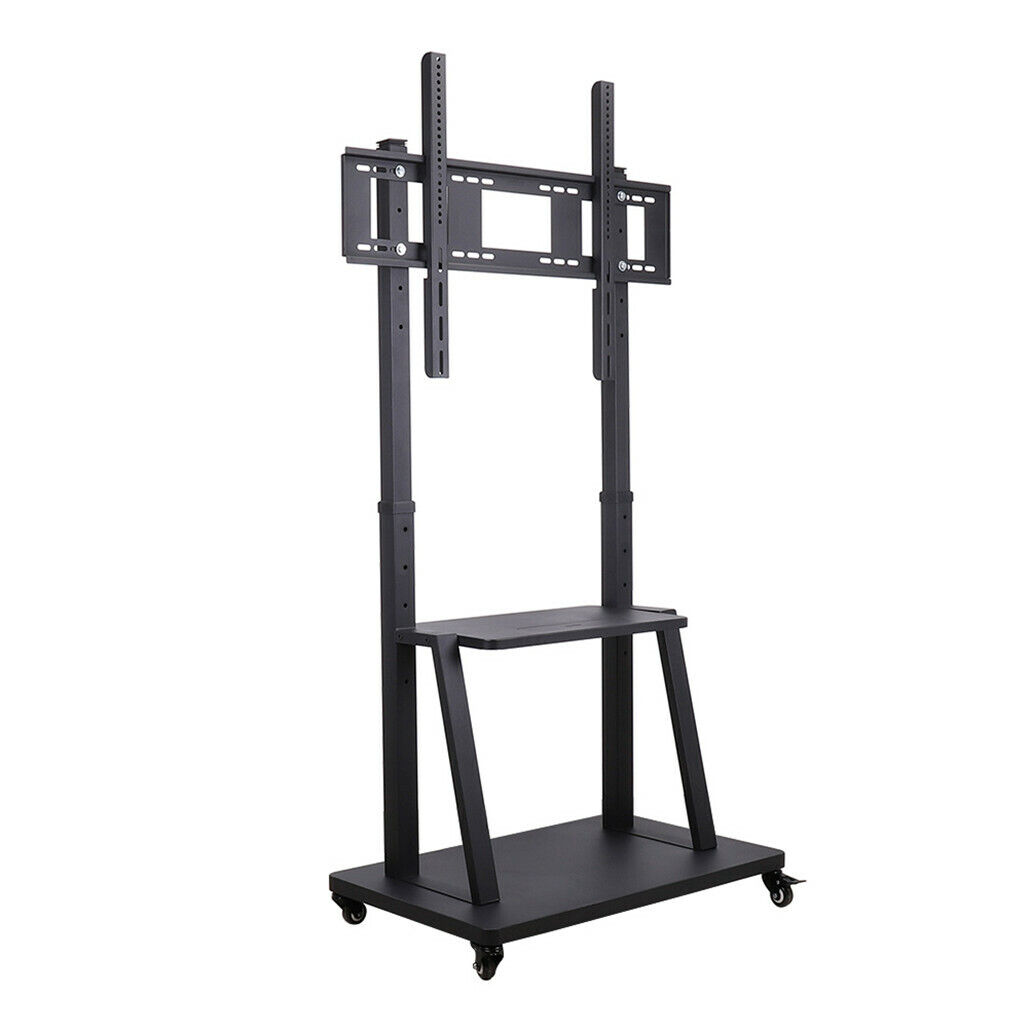 V178-66764-202508051015-01 Rolling TV Stand 32-100 w/ Adjustable Mount & 2-Tier Shelf - Image 2