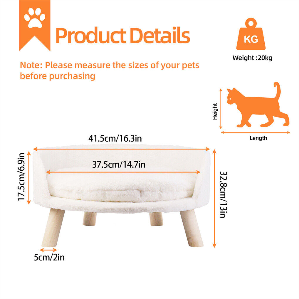 V178-66936-202508050920-01 Luxury Round Pet Sofa Bed 40cm Soft Cushion Anti-skid - Image 2