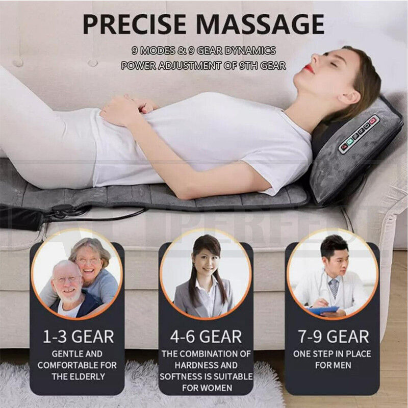 V178-66963-202508050930-03 Electric Full Body Massage Mat 10 Motors Heated 45cm Width - Image 4
