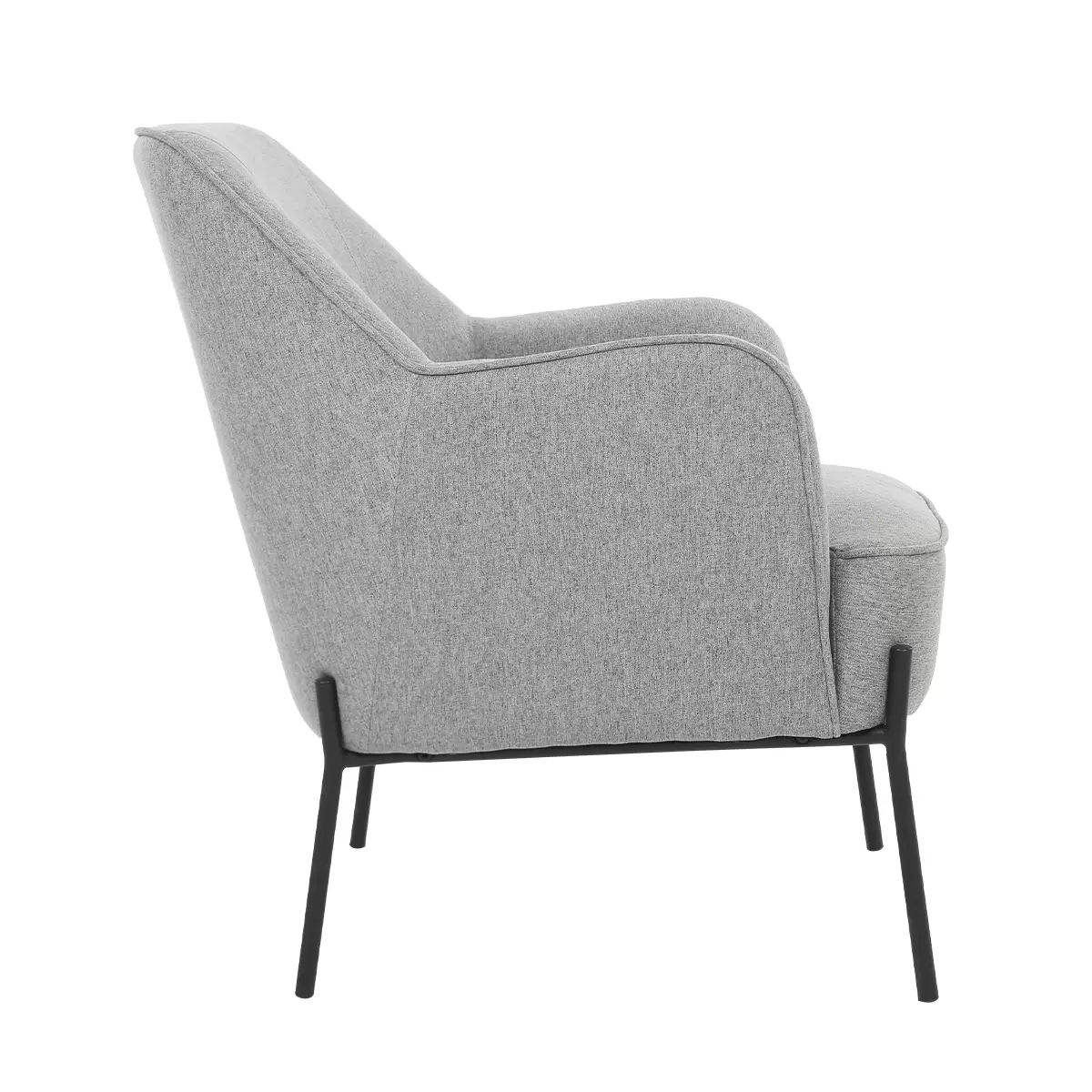 V178-67291-202508051045-01 Hugo upholstered armchair light grey - Image 2