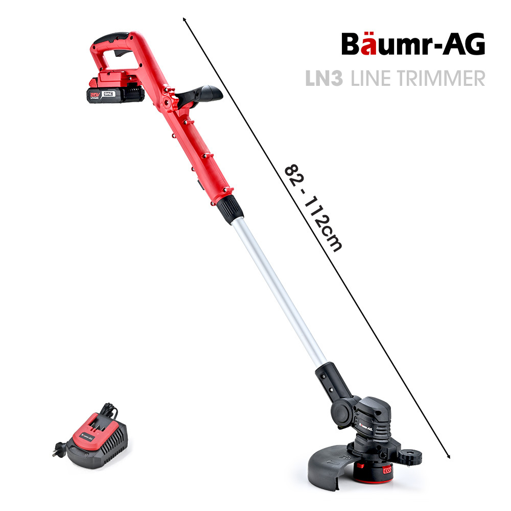 V219-PLTCLSBMLN3A-202507281720-01 BAUMR-AG LN3 20V SYNC Cordless 2in1 Line Trimmer & Lawn Edger, with Battery and Charger Kit, Adjustable head, Guide Wheel - Image 2