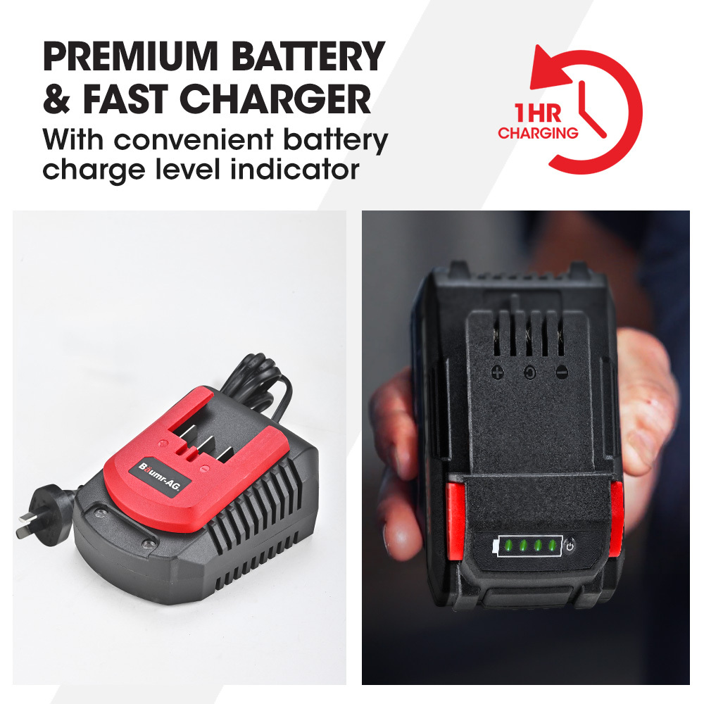 V219-PLTCLSBMLN3A-202507281720-06 BAUMR-AG LN3 20V SYNC Cordless 2in1 Line Trimmer & Lawn Edger, with Battery and Charger Kit, Adjustable head, Guide Wheel - Image 7