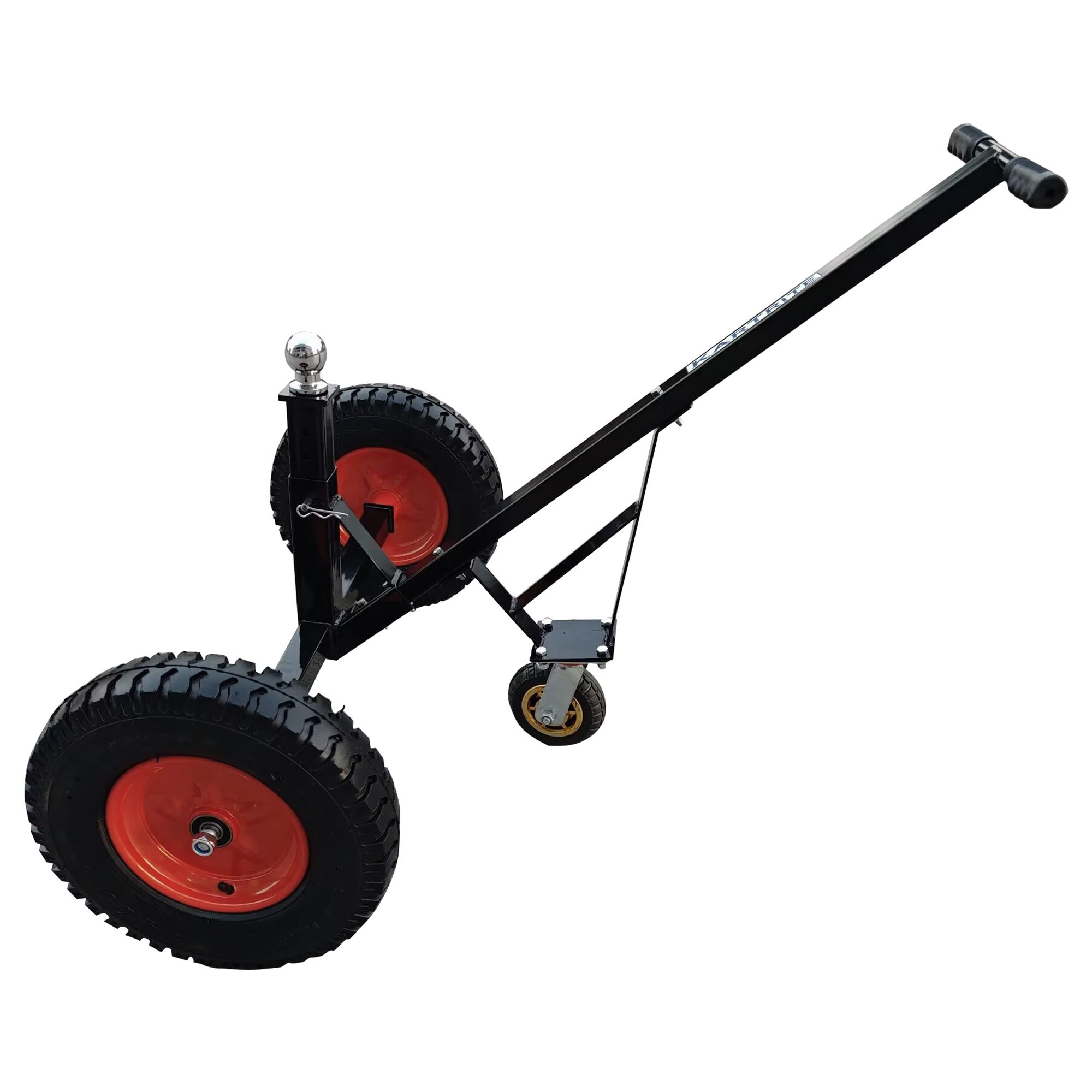 V240-ATD-TD77-BLK-202508190855-01 Kartrite 3-Wheel Adjustable Trailer Dolly Heavy Duty Caravan Mover 1000 lbs Tongue Capacity Durable Transport Solution - Image 2