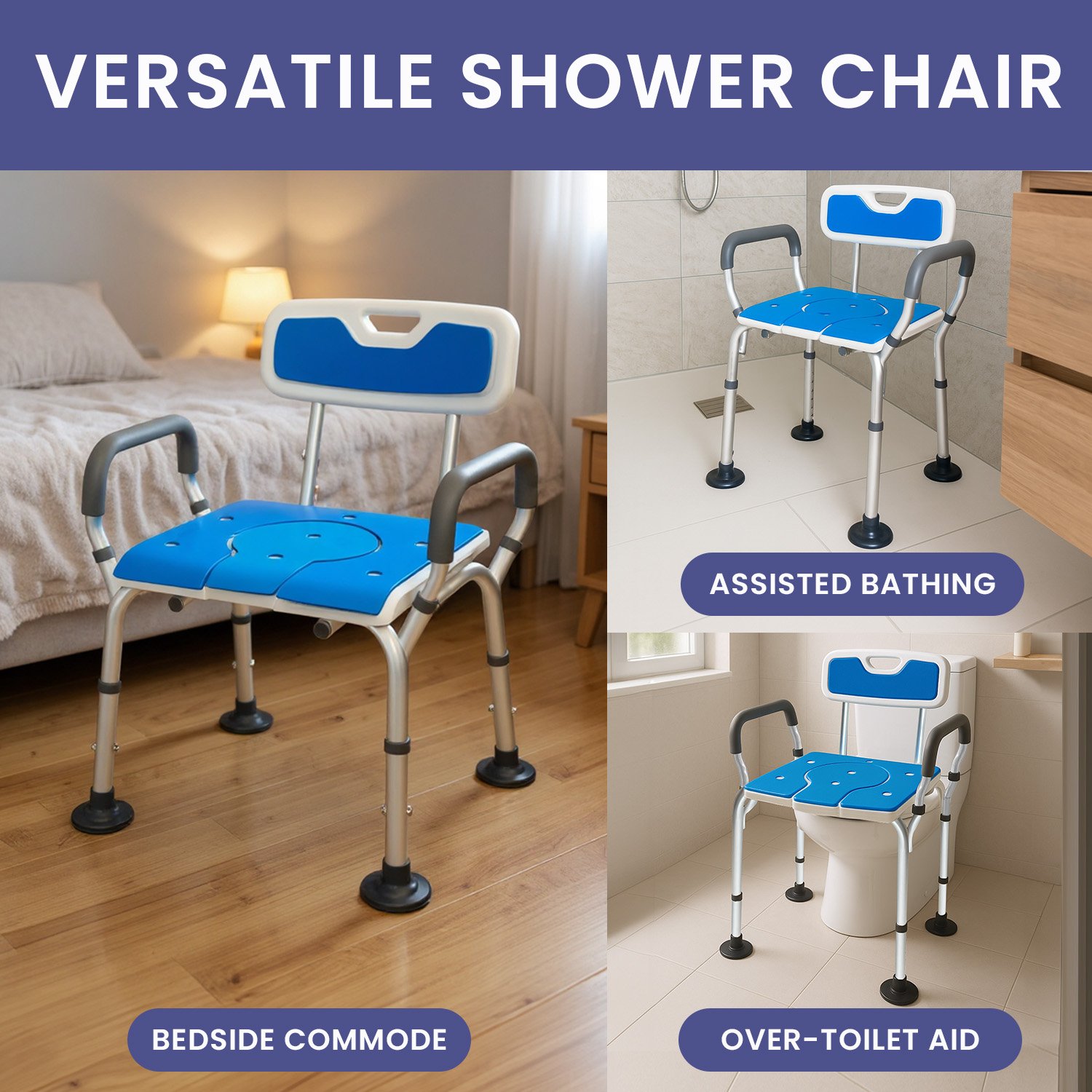 V240-SHC-MAS-ALU-17L-202509090835-11 Orthonica Height-Adjustable Aluminium Commode Shower Chair with Armrests Backrest Armrests Soft Stool Seat Aid - Image 12