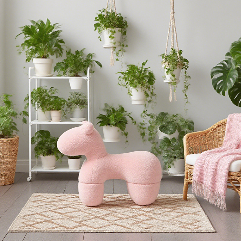 V498-STOOLPINK-202508081045-00 Lamb Stool Chair Pink - Image 4
