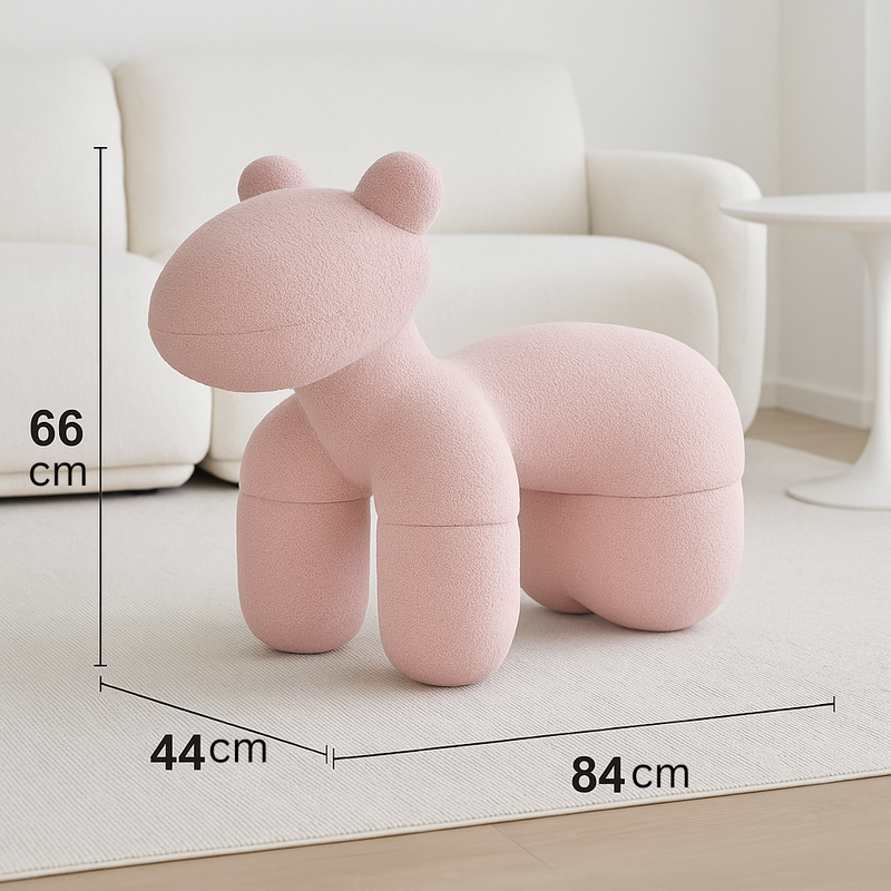 V498-STOOLPINK-202508081045-01 Lamb Stool Chair Pink - Image 5