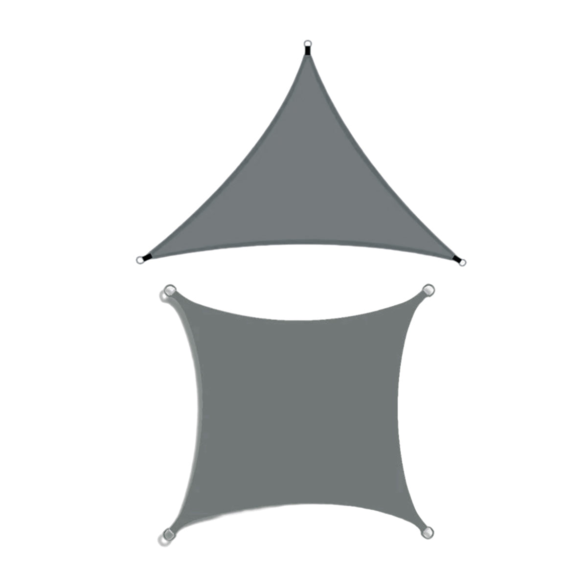 V528-AWNING-TENT-GREY-3-5M-682950-202510011009-01 Waterproof Outdoor Shade Sail Garden Sun Canopy UV Protection Patio Awning Cloth - 3x5m Quadrilateral - Image 2