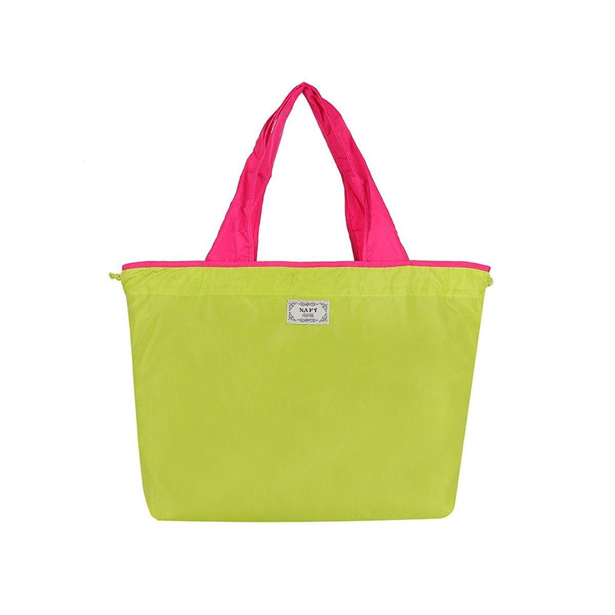 V528-BAG-GINGER-L-646919-202510010554-15 Ultra-Light Foldable Large Capacity Portable Shopping Bag with Drawstring Mouth - Ginger - L - Image 16