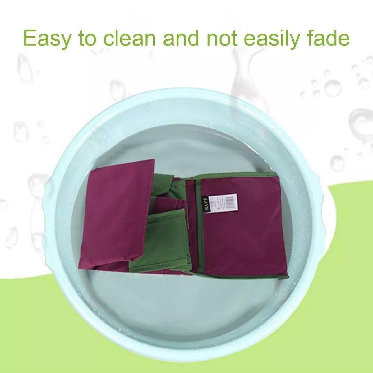 V528-BAG-GREEN-L-612503-202510010536-03 Ultra-Light Foldable Large Capacity Portable Shopping Bag with Drawstring Mouth - Green - L - Image 4
