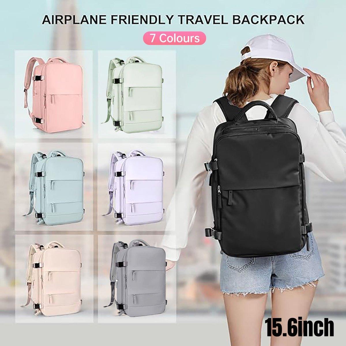 V528-BAG-PINK-687405-202509302036-00 Waterproof Travel Backpack Outdoor Sports Shoulder Bag Hiking Camping Daypack - Pink - Image 1