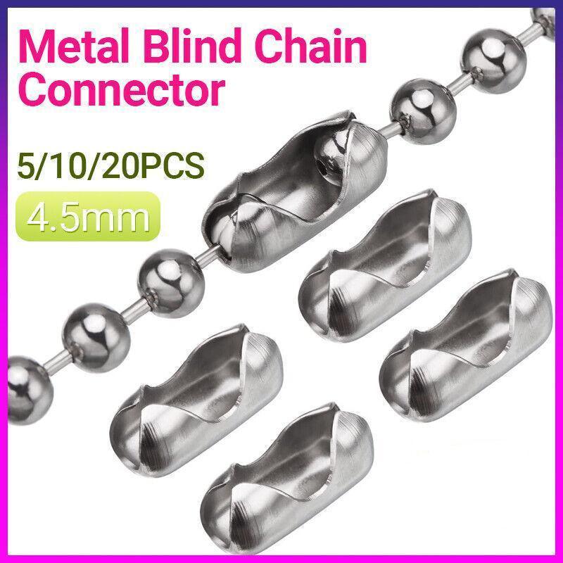 V528-CONNECTOR-5PCS-479617-202509301545-00 Upto20X Connector Roman Roller Blind Ball Chain Cord Joiner Vertical Hollandpart - 5PCS - Image 1