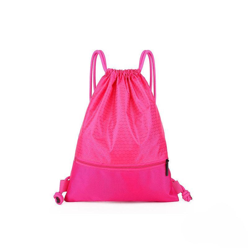 V528-DRAWSTRINGBAG-S-PINK-49139-202510011127-08 Backpack Sport Pack String Tote Gym Bag Cinch Sack School Drawstring Capacity - Pink - Image 9