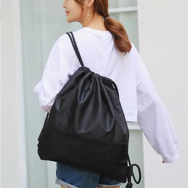 V528-DRAWSTRINGBAG-S-RED-012444-202510011127-03 Backpack Sport Pack String Tote Gym Bag Cinch Sack School Drawstring Capacity - Red - Image 4