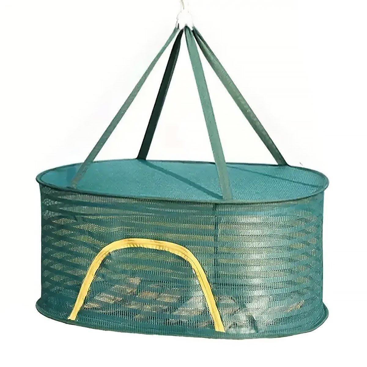 V528-DRYING-BASKET-2-GREEN-612737-202510010627-05 Anti Mosquito Fully Enclosed Drying Net Basket for Fish Vegetables Fruit Herbs - Double layer - Image 6