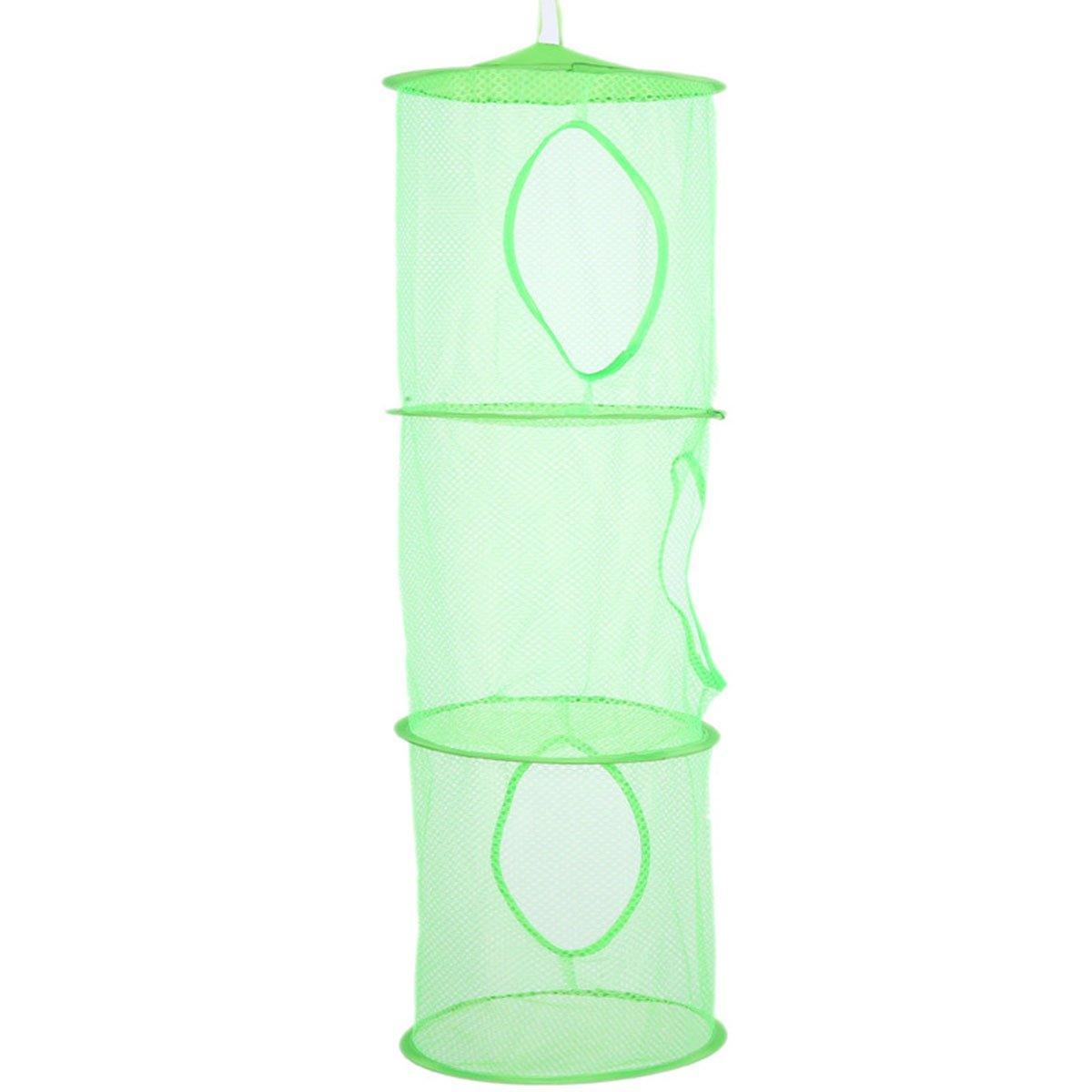 V528-DRYING-NET-3-PINK-548281-202510010236-07 Foldable Clothes Drying Basket Three-layer Hanging Storage Breathable Organizer - Pink - Image 8