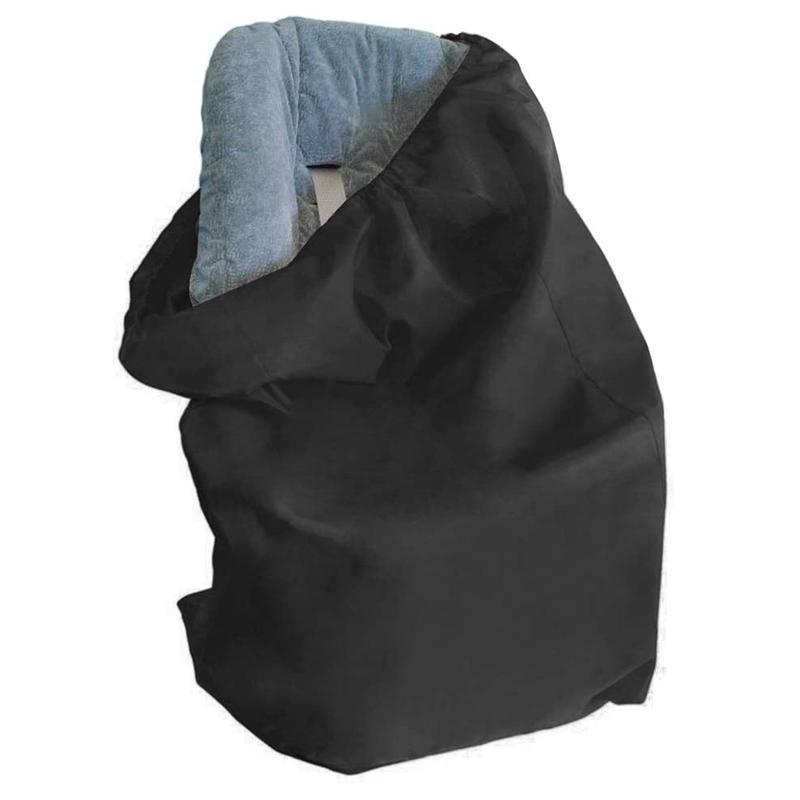 V528-DUSTBAGSTORAGEBAGBLACK-633172-202509251452-01 Universal Travel Bag for Carrier or Booster Seat Storage at Airport Gate - Image 2