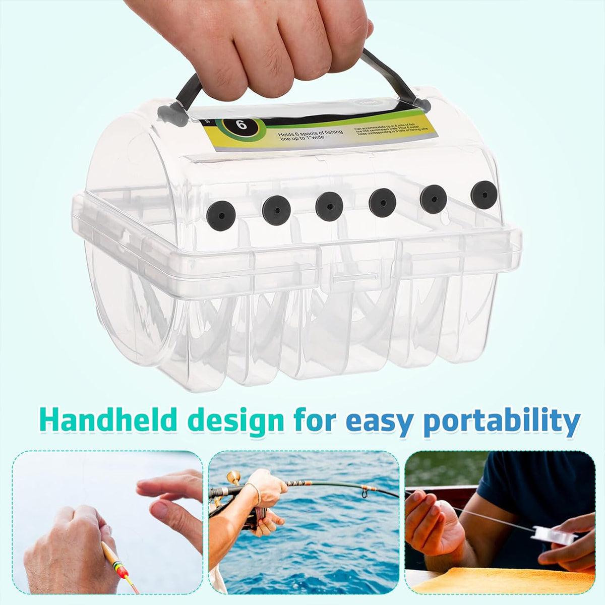 V528-FISHLINE-REEL-BOX-502510-202509251341-03 Multifunctional Fishing Line Organizer Storage Box Tackle Management Holder - Image 4