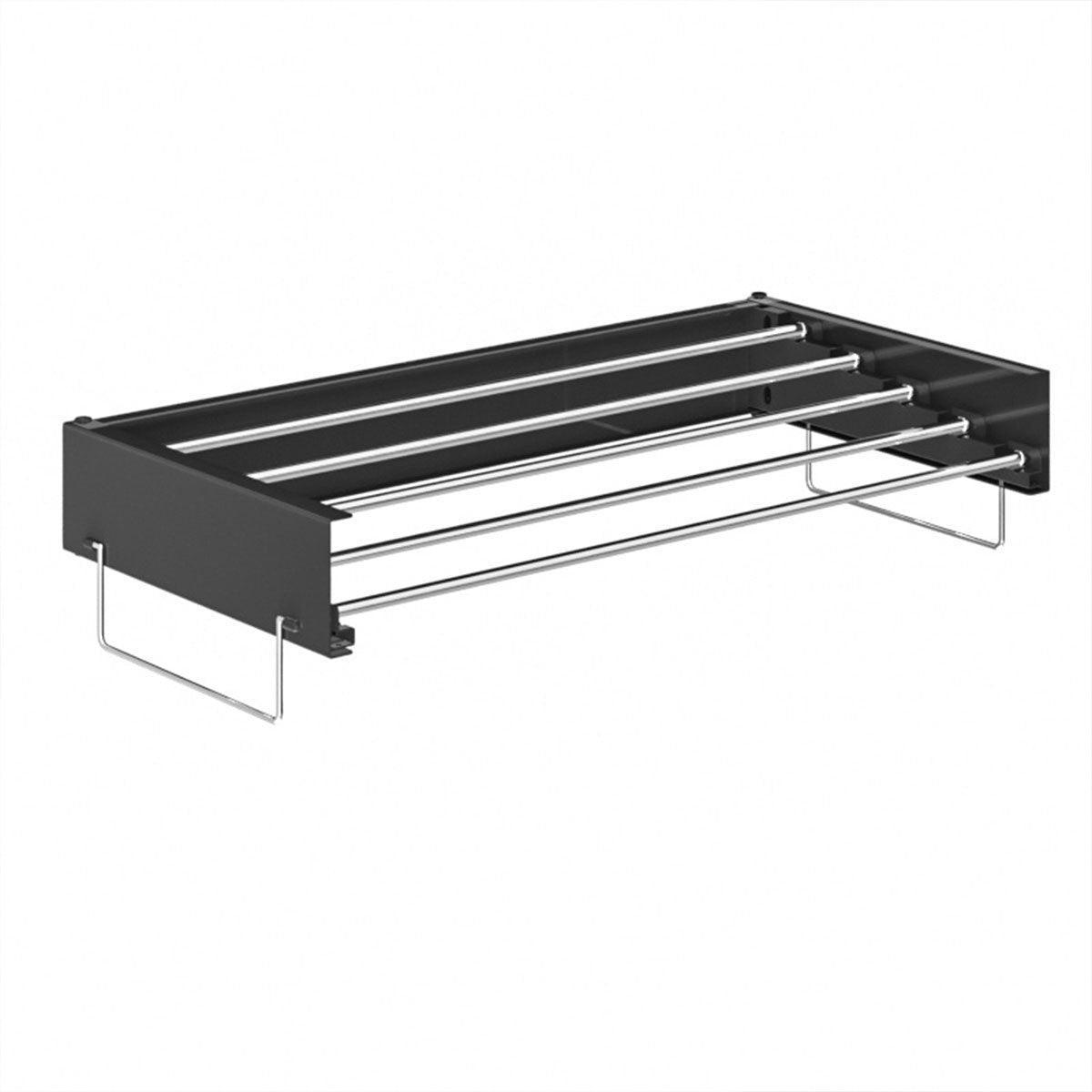 V528-FOLDING-HANGER-WHITE-80CM-252769-202509301718-06 Foldable Wall Hanging Clothes Drying Rack Invisible Balcony Towel Laundry Rack - White - Image 7