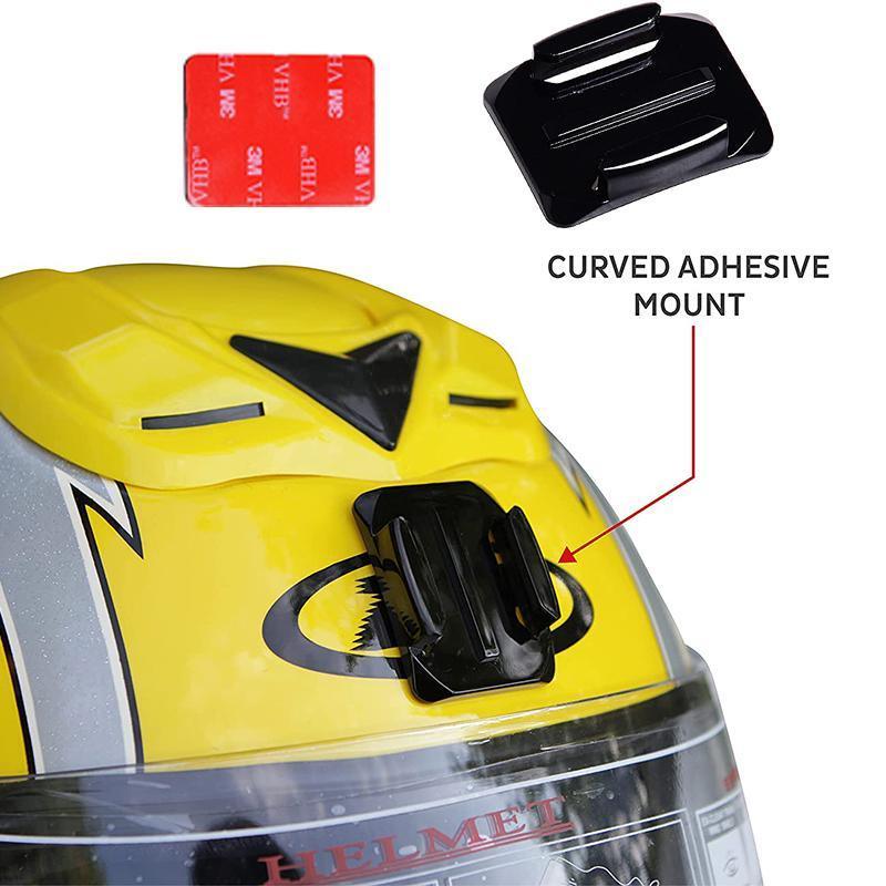 V528-GOPROCAMERAACC-8PCS-954648-202509291700-03 8Pcs Flat Curved Adhesive Mount Helmet Accessories For Gopro Hero 8/7/2 /3+/6/5 - Image 4