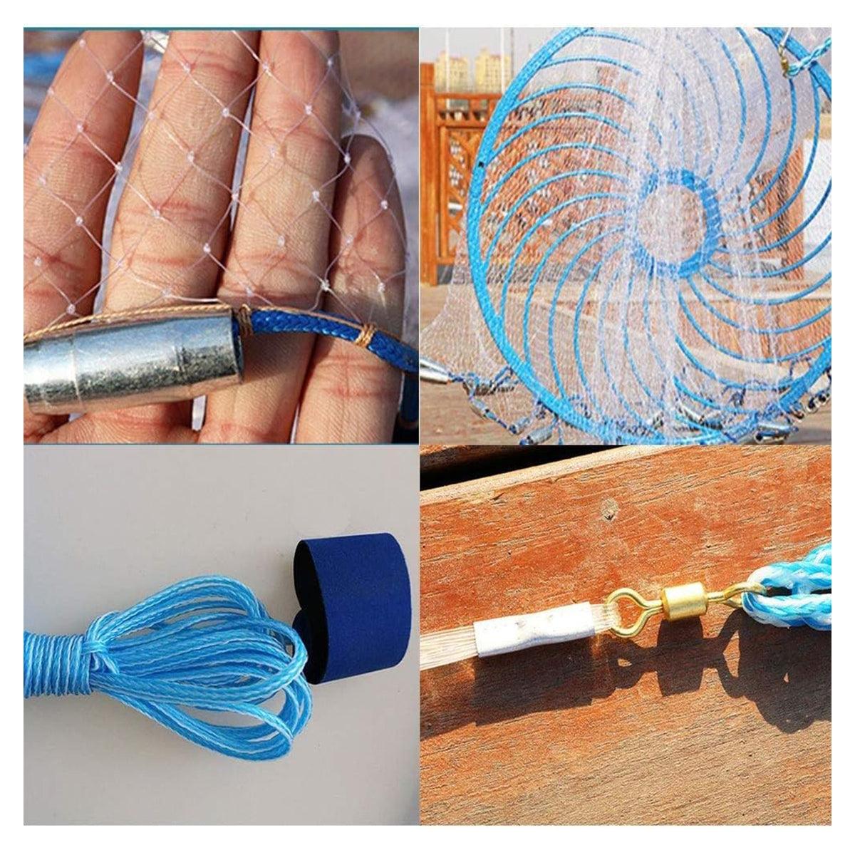 V528-HANDLE-FLY-FISHING-NET-480-804587-202510011009-03 Frisbee Hand Casting Fishing Net Easy Throw Bait Net Swinging Tackle Gear - 480cm - Image 4
