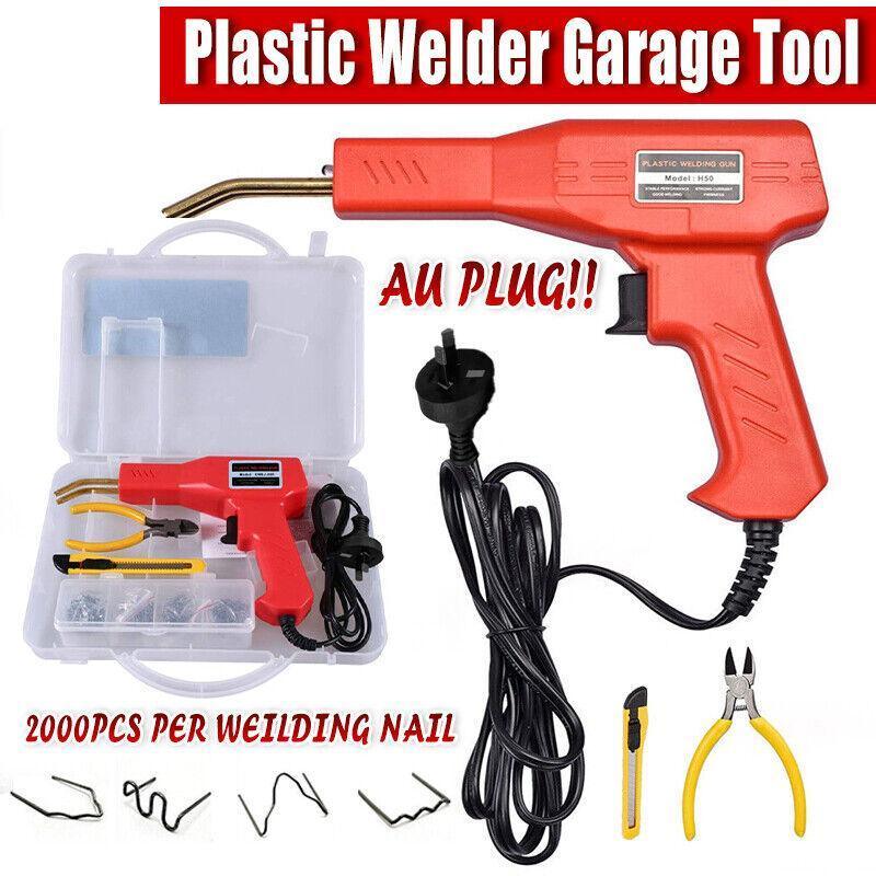 V528-HOTSTAPLERS-921358-202509302300-00 Plastic Welder Garage Tool Repair Welding Kit Car Bumper Hot Stapler Machine - 2000PCS Welding Nail Kit - Image 1