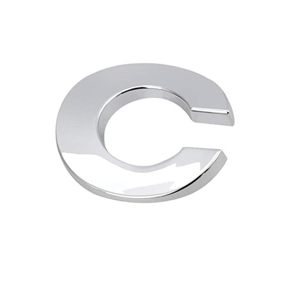 V528-LETTER-NUMBER-O24817-202510010000-07 A-Z Alphabet Letters Car Sticker Self Adhesive Auto Badge Emblem 3D Chrome Good - O - Image 8