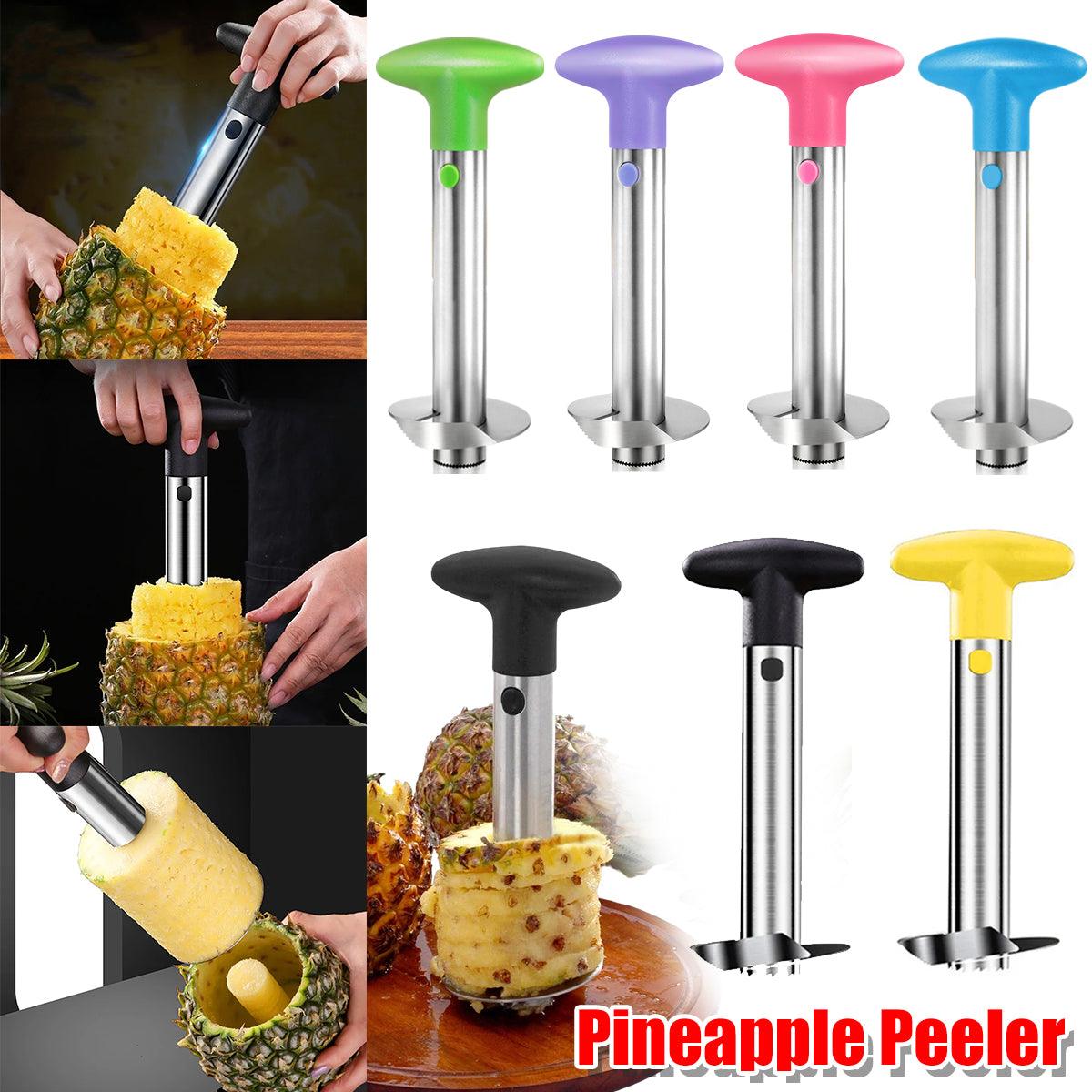 V528-PINEAPPLE-KNIFE-PINK-412831-202509301800-00 Stainless Steel Pineapple Corer Slicer Peeler Cutter Tool Easy Pineapple Cutter - Pink - Image 1